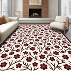 Vine And Cherry Blossom Pattern Rug