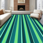 Verdant Vertical Stripe Design Rug