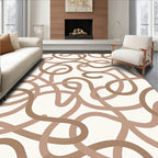 Abstract Swirl Pattern Design Rug