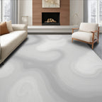 Swirling Abstract Neutral Tone Rug