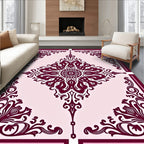 Elegant Paisley Floral Medallion Pattern Rug