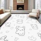 Cute Kawaii Animal Print Design Rug
