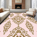 Elegant Paisley Damask Pattern Rug