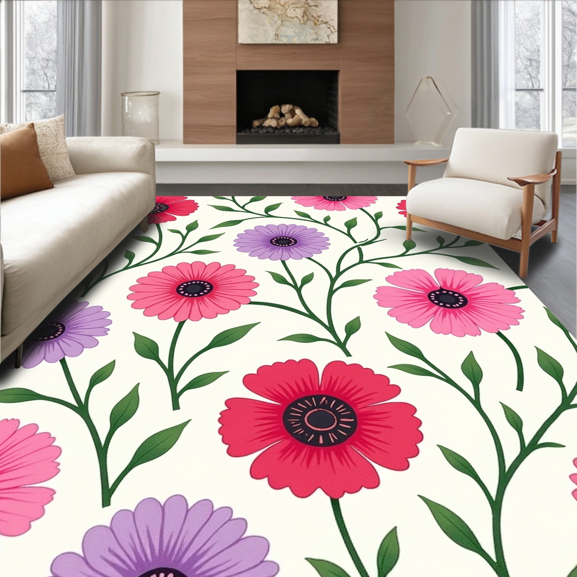 Floral Vine Delight Rug