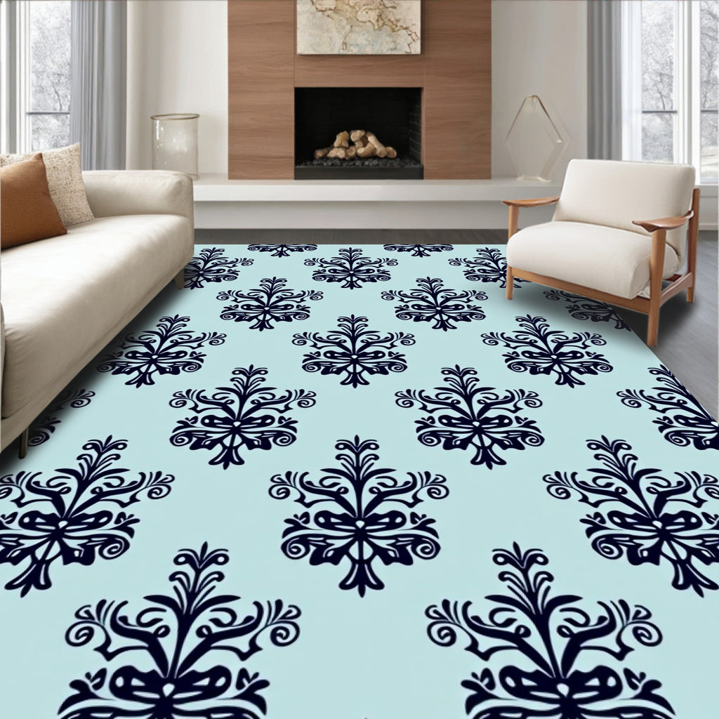Ornate Scrollwork With Subtle Symmetry Rug