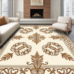 Ornate Floral Scrollwork Design Rug