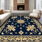Classic Floral Scrollwork Design Rug