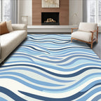 Abstract Water Wave Stripes Rug