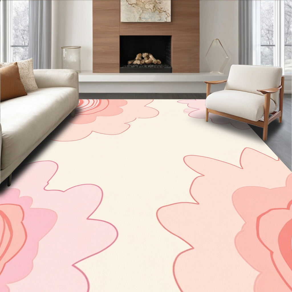 Sweet Floral Shape Pattern Rug
