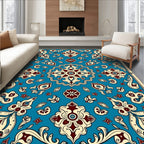 Intricate Floral Medallion Pattern Rug
