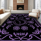 Art Nouveau Floral Swirls Rug