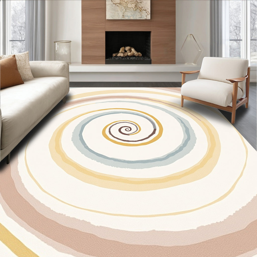 Abstract Swirl Palette Rug