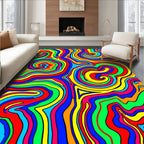 Vibrant Swirl Pattern Rug