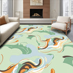 Abstract Swirl Pattern Rug
