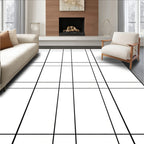 Abstract Grid Pattern Design Rug