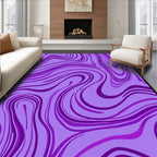 Amethyst Swirl Pattern Rug