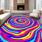 Vivid Swirl Pattern Rug
