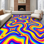 Vibrant Swirl Pattern Design Rug