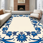 Classic Floral Scroll Pattern Rug