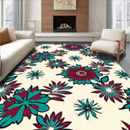 Bold Floral Pattern Design Rug