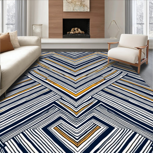 Abstract Chevron Stripes Pattern Rug