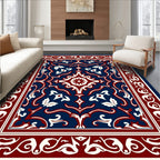 Classic Floral Inlay Pattern Rug