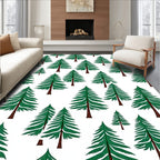 Evergreen Forest Woodland Tree Scatter Rug