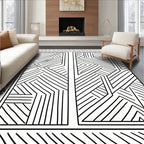 Abstract Geometric Linear Design Rug