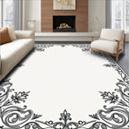 Vintage Floral Scrollwork Pattern Rug
