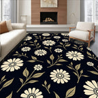 Nature Inspired Floral Pattern Rug