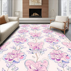 Pastel Floral Vine Pattern Rug