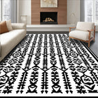 Bold Tribal Geometric Pattern Rug