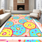 Sweet Donut Pattern Pop Art Rug