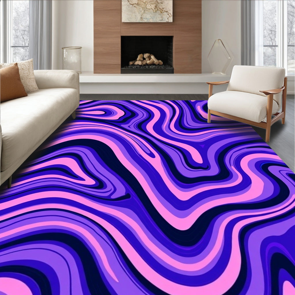 Abstract Swirl Pattern Rug