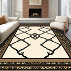 Art Deco Geometric Scroll Work Rug