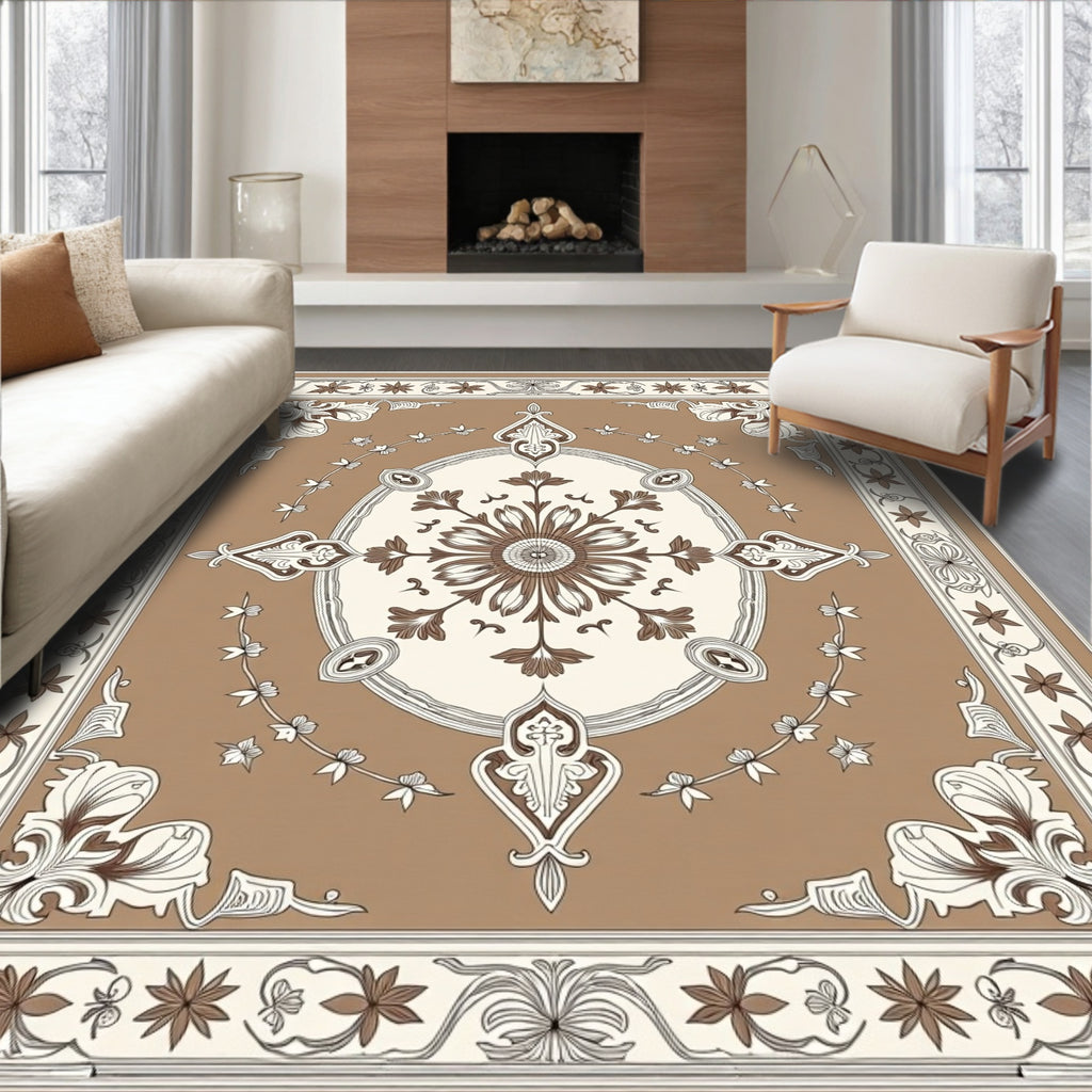 Antique Floral Medallion Design Rug