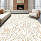 Abstract Swirls Organic Design Rug