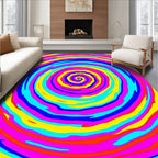 Vibrant Swirls Patterned Rug