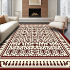 Intricate Lattice Geometric Pattern Rug
