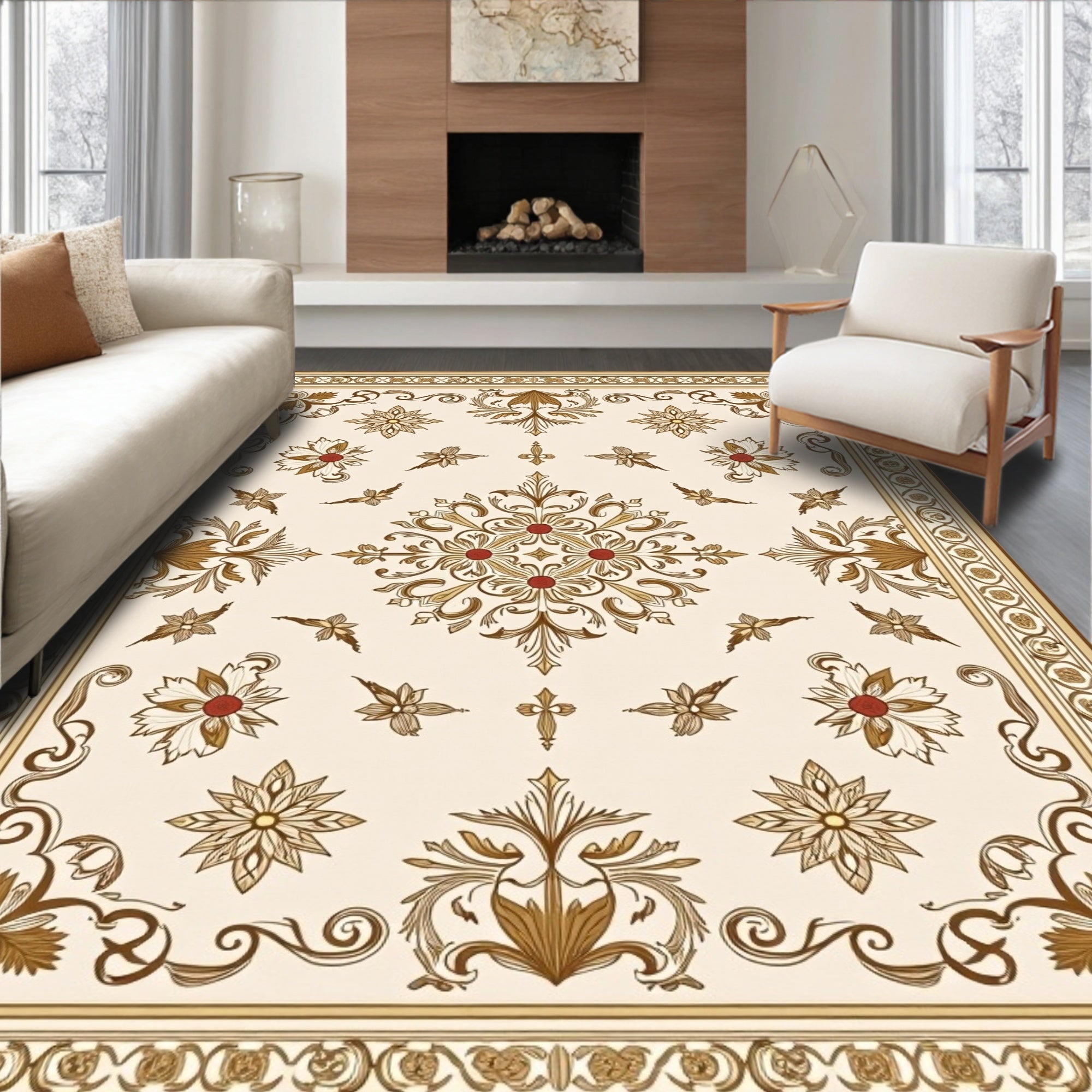Grand Floral Medallion Heritage Rug