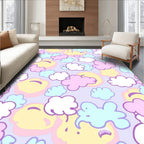 Pastel Clouds and Sunshine Pattern Rug