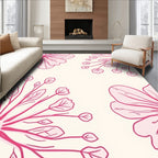 Pink Blossom Garden Pattern Rug