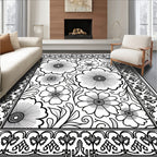 Floral Art Nouveau Patterned Rug