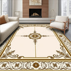 Classic Floral Scroll Frame Rug
