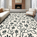 Vine And Leaf Swirl Pattern Rug