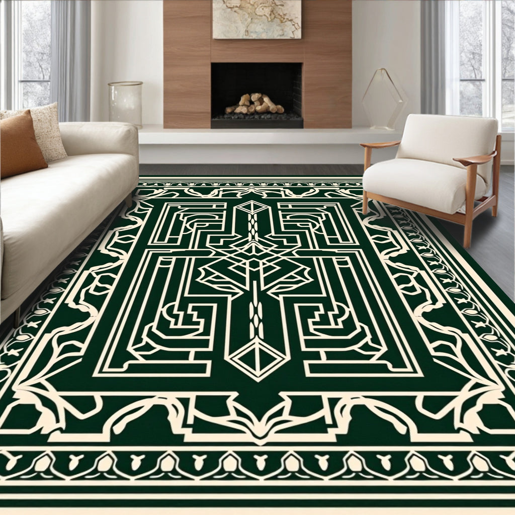 Art Deco Geometric Symmetry Design Rug