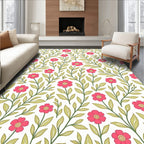 Sweet Floral Vine Pattern Rug