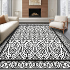 Intricate Floral Border Design Rug