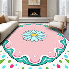 Whimsical Floral Dot Delight Rug