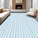 Classic Blue Striped Design Rug